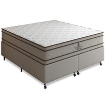 Cama Box King + Colchão The King Dupla Face Espuma D33 Ortopédico 193x203x72cm - Vstore