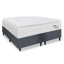 Cama Box King com Colchão Califórnia - KING SIZE - Molas - 193x203