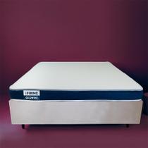 Cama Box King com Colchão Guldi Duplo Plus D28 Azul e Natural Cama Box King com Colchão Guldi Duplo Plus D28 Azul e Natural