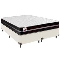 Cama Box King e Colchão Bogota Molas Ultralastic Inducol Palha