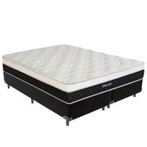 Cama Box King e Colchão Dallas Molas V-tech 193x203x20 Cama Box King e Colchão Dallas Molas V-tech 193x203x20
