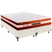 Cama Box King e Colchão Esplendor Molas Ensacadas Luckspuma Palha Cama Box King e Colchão Esplendor Molas Ensacadas Luckspuma Palha