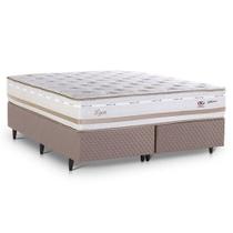 Cama Box King Herval Lyon, Molas Maxspring, 70x193x203 cm