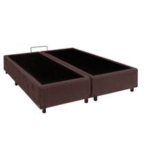 Cama Box King Marrom Nature 193x203