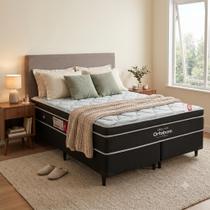 Cama Box King Ortobom Elegant Superpocket Super Ortobom Preto Cama Box King Ortobom Elegant Superpocket Super Ortobom Preto