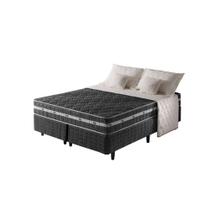 Cama Box King Preto + Colchão Espuma D45 Extra Firme Philadelphia 193x203x62cm - Zidi