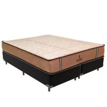 Cama Box King Preto e Colchão Madrid Molas V-Tech 193x203x28 Cama Box King Preto e Colchão Madrid Molas V-Tech 193x203x28