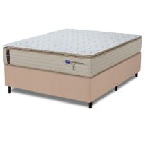 Cama Box King Probel Molas Ensacadas Pillow Top 193x203x68cm Guarda Costas Genova Branco/Bege Cama Box King Probel Molas Ensacadas Pillow Top 193x203x68cm Guarda Costas Genova Branco/Bege
