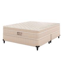 Cama Box King Size 193x203x61cm com Colchão Molas Ensacadas Ortobom Airtech Bege