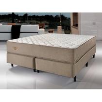 Cama Box King Size Relax Duo Confort II Molas Ensacadas 193x203x70 - Bege Cama Box King Size Relax Duo Confort II Molas Ensacadas 193x203x70 - Bege