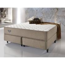 Cama Box King Size Relax Duo Confort II Molas Ensacadas 193x203x70 - Bege