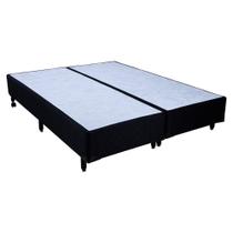 Cama Box King Size Simples Mega Colchões Black - 178x198