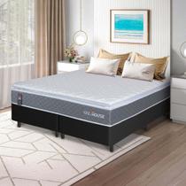 Cama Box Luanda Espuma D28 King 193x203 Preto King House Cama Box Luanda Espuma D28 King 193x203 Preto King House