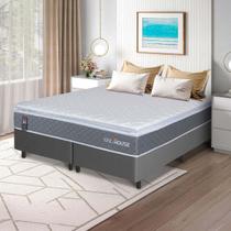 Cama Box Luanda Espuma D28 Queen 158x198 Cinza King House Cama Box Luanda Espuma D28 Queen 158x198 Cinza King House