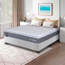 Cama Box Luanda Espuma D28 Viúva 128x188 Branco King House Cama Box Luanda Espuma D28 Viúva 128x188 Branco King House
