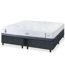 Cama Box mais Colchão Hauzestern Zonen com Molas Ensacadas KING SIZE - 193x203