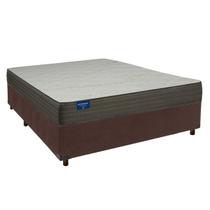 Cama Box Marrom Casal + Colchão D33