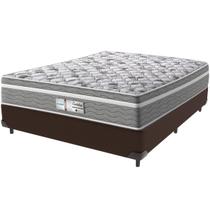 Cama Box Marrom e Colchão Evolution Molas Ensacadas Casal Probel Cama Box Marrom e Colchão Evolution Molas Ensacadas Casal Probel