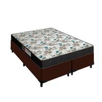 Cama Box Marrom Queen 24cm de Altura Colchão Veneza D33 Cama Box Marrom Queen 24cm de Altura Colchão Veneza D33