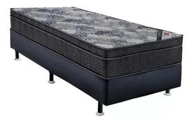 Cama Box Meio Casal e Colchão Ortobom Iso Superpocket (108x198x025)