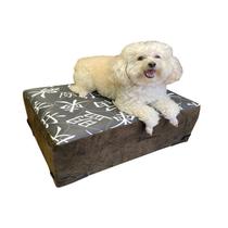 Cama Box Para Pet Suede Marrom 16x50x60