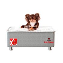 Cama box PET Cachorro / Gato Pequeno Sleep Classic Branco (45x55x16) - Pelmex