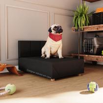 Cama Box Pet Cachorro Porte Menor 60 cm Agata Cor Preto - Comprar Moveis em Casa - Comprar Móveis em Casa