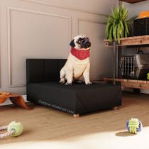 Cama Box Pet Dog Porte Menor 60 cm Nicole - Cor: Preto - Lojas G2 Móveis