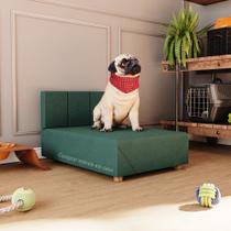Cama Box Pet Dog Porte Menor 60 cm Nicole - Cor: Verde - Lojas G2 Móveis