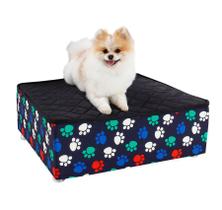 Cama Box Pet + Lençol Impermeável para Cachorros e Gatos Luxo