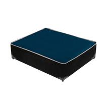 Cama box pet luxo estofada cor azul