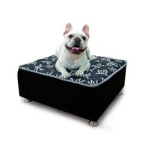 Cama Box Pet Sleep Black Cães E Gatos 50x50x20 - SPR Confort
