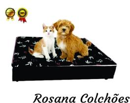 Cama Box Pet Sleep Black Cães E Gatos Rosana Colchões 100 x 100