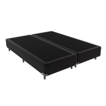 Cama Box Preta Queen Size 158cm Madeira KazaMix