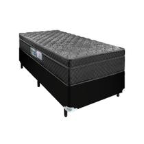 Cama Box Preta Solteiro Arezzo Black Molas Ensacadas Cama Box Preta Solteiro Arezzo Black Molas Ensacadas