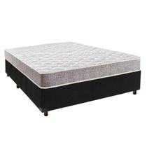 Cama Box Preto Casal + Colchão D23