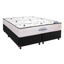 Cama Box Preto + Colchão Queen High Foam Ortobom Cama Box Preto + Colchão Queen High Foam Ortobom