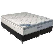 Cama Box Preto E Colchão Freedom Molas Ensacadas King Ortobom Cama Box Preto E Colchão Freedom Molas Ensacadas King Ortobom
