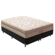 Cama Box Preto e Colchão Los Angeles Molas Ensacadas King V-Store 193x203x28 Cama Box Preto e Colchão Los Angeles Molas Ensacadas King V-Store 193x203x28