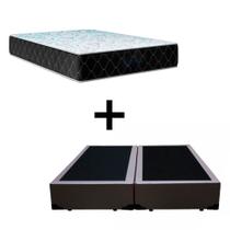 Cama Box Queen 158 Tecido Sintético Marrom Com Colchão Marrocos - Poliéster - Espuma D33 30cm Cama Box Queen 158 Tecido Sintético Marrom Com Colchão Marrocos - Poliéster - Espuma D33 30cm