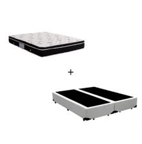 Cama Box Queen 158cm Sintético Branco com Colchão De Espuma - D26 Ortobom Nanolastic Physical Spring 63x158x198cm Cama Box Queen 158cm Sintético Branco com Colchão De Espuma - D26 Ortobom Nanolastic Physical Spring 63x158x198cm