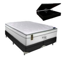 Cama Box Queen Baú Preto Ecstasy Portobel Molas PillowTop Cama Box Queen Baú Preto Ecstasy Portobel Molas PillowTop