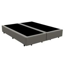 Cama Box Queen Bipartido 158198 Cinza Base Reforçada Cama Box Queen Bipartido 158198 Cinza Base Reforçada