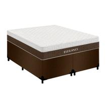 Cama Box Queen Bipartido Suede + Colchão Molas Ensacadas Royal Sleep Elegance 158cm - Suporta Até 150 Kg Por Pessoa Cama Box Queen Bipartido Suede + Colchão Molas Ensacadas Royal Sleep Elegance 158cm - Suporta Até 150 Kg Por Pessoa