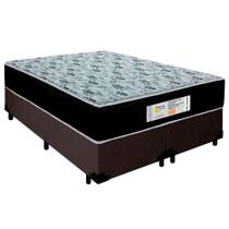 Cama Box Queen Bipartido Suede + Colchão Molas Ensacadas Sereneprime Sonnolux 158x198x65 Marrom Cama Box Queen Bipartido Suede + Colchão Molas Ensacadas Sereneprime Sonnolux 158x198x65 Marrom