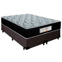 Cama Box Queen Bipartido Suede + Colchão Molas Ensacadas SerenePrime Sonnolux 158x198x65 Marrom Cama Box Queen Bipartido Suede + Colchão Molas Ensacadas SerenePrime Sonnolux 158x198x65 Marrom