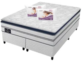 Cama Box Queen (Box + Colchão) Gazin de Mola Cama Box Queen (Box + Colchão) Gazin de Mola