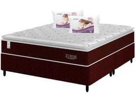 Cama Box Queen (Box + Colchão) Plumatex de Mola