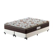 Cama Box Queen Branca + Colchão de Espuma D45 - Probel - Guarda-Costas ProForce Plus 158x198x63cm