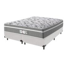 Cama Box Queen Branco + Colchão Evolution Molas Ensacadas Probel Cama Box Queen Branco + Colchão Evolution Molas Ensacadas Probel